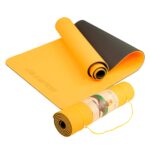Powertrain TPE Pilates Exercise Yoga Mat 8mm  Orange