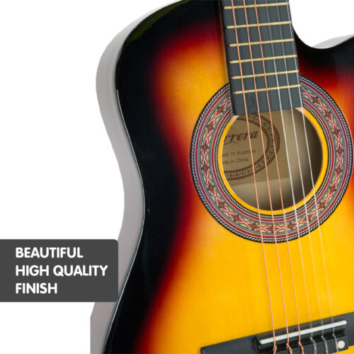 Karrera Childrens 34in Acoustic Guitar Kids  Sunburst - Image 4
