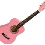 Karrera 34in Acoustic Childrens Wooden Guitar  Pink