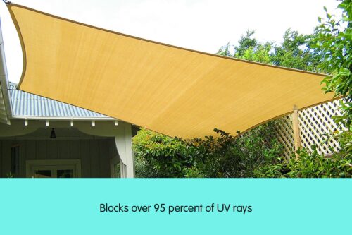Wallaroo Square Shade Sail: 3m x 3m  Sand - Image 5