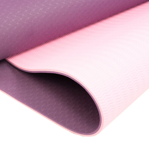 Powertrain TPE Pilates Exercise Yoga Mat 8mm  Dark Purple - Image 3