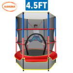 Kahuna Mini 4.5 ft Trampoline  Red Blue