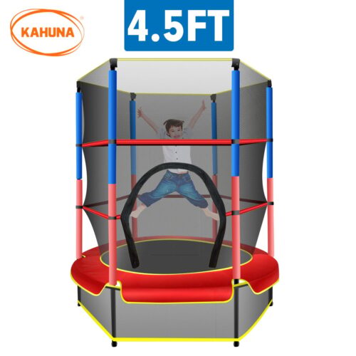 Kahuna Mini 4.5 ft Trampoline  Red Blue - Image 2