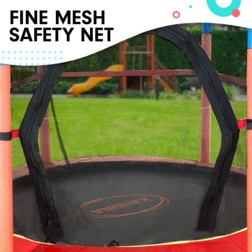 Kahuna Mini 4.5 ft Trampoline  Red Blue - Image 7