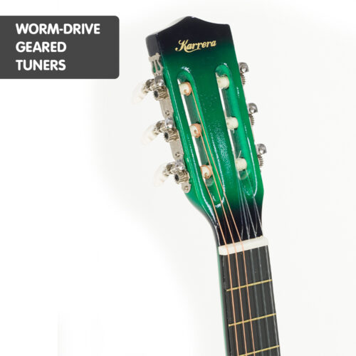 Karrera Childrens 34in Acoustic Guitar Kids  Green - Image 5