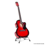 Karrera Acoustic Cutaway 40in Guitar  Red