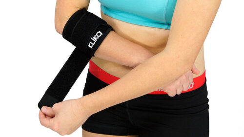 Powertrain Tennis Elbow Neoprene Compression Bandage Sport Support Gym Sporting Strap Brace - Image 4