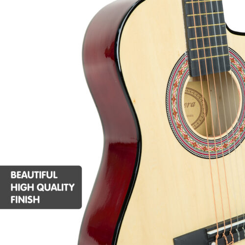 Karrera Childrens 34in Acoustic Guitar Kids  Natural - Image 4
