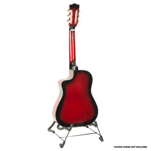 Karrera Childrens 34in Acoustic Guitar Kids  Red - Image 3