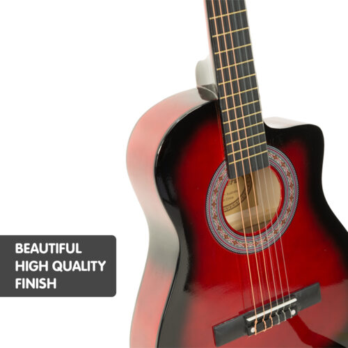 Karrera Childrens 34in Acoustic Guitar Kids  Red - Image 4