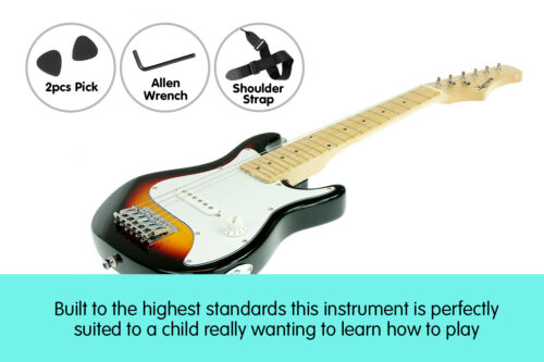 Karrera Childrens Electric Guitar Kids  Sunburst - Image 5