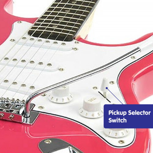 Karrera 39in Electric Guitar  Pink - Image 6