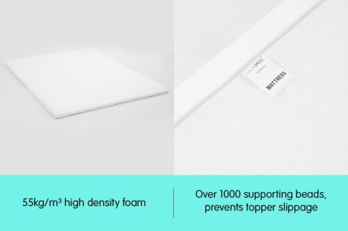Laura Hill High Density Mattress foam Topper 7cm Single - Image 3