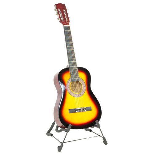 Karrera 34in Acoustic Childrens Wooden Guitar  Sunburst - Image 2
