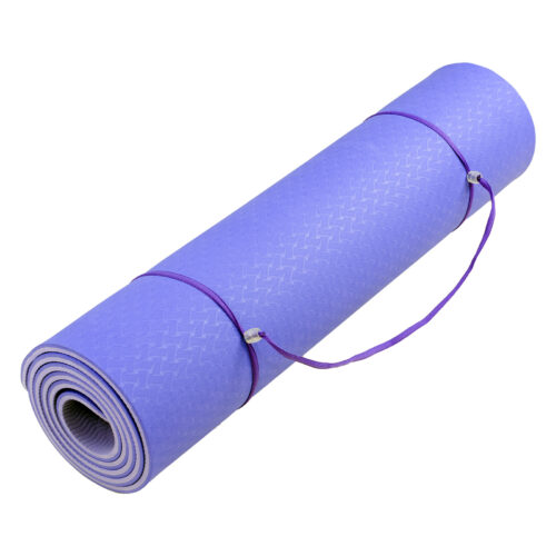 Powertrain TPE Pilates Exercise Yoga Mat 8mm  Light Purple - Image 6