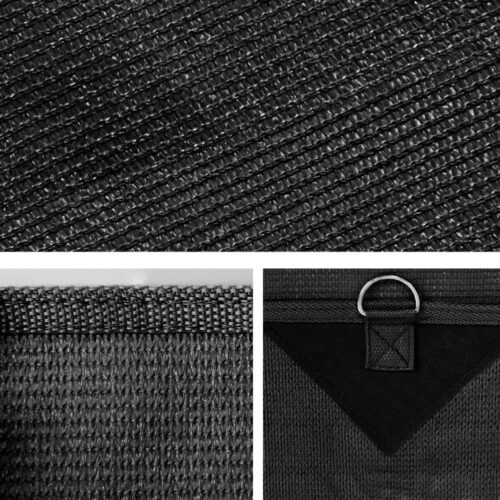 Caravan Privacy Screen Roll Out Awning 1.95x2.2M Sun Shade End Wall Side Black - Image 3