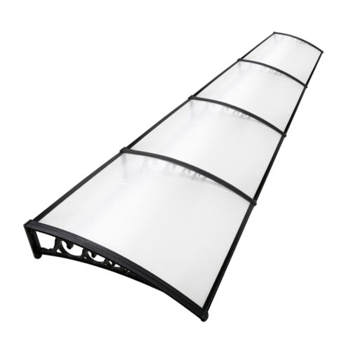 Instahut Window Door Awning 1mx4m Transparent
