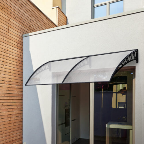 Instahut Window Door Awning 1mx4m Transparent - Image 9
