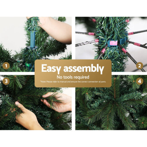 Jingle Jollys Christmas Tree 2.1M Xmas Tree Decorations Pine Needles 1584 Tips - Image 6