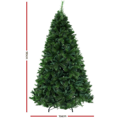 Jingle Jollys Christmas Tree 1.8M Xmas Tree Decorations Pine Needles 1024 Tips - Image 3