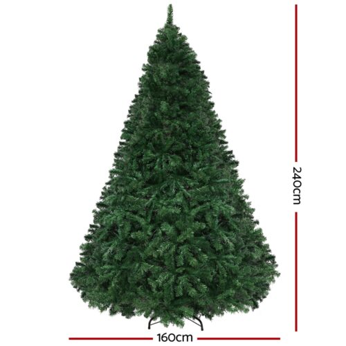 Jingle Jollys Christmas Tree 2.4M Xmas Tree Decoration 8 Light Mode Multi Colour - Image 3