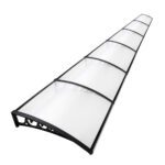 Instahut Window Door Awning 1mx6m Transparent Plastic Frame