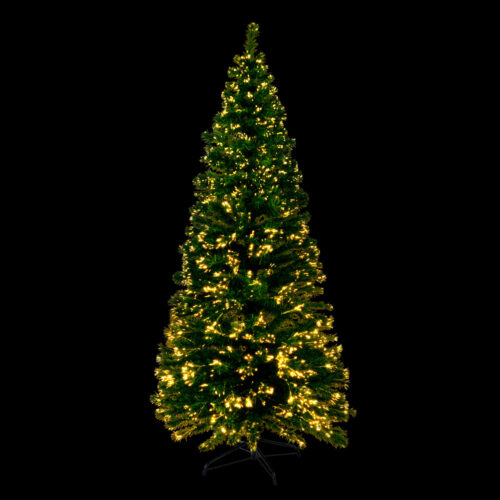 Jingle Jollys 1.8m Christmas Tree Optic Fibre LED Lights Xmas Decor Warm White - Image 3