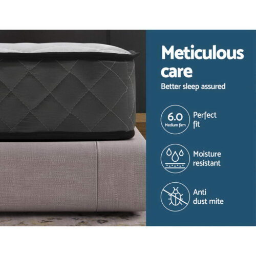 Giselle Bedding 16cm Mattress Tight Top King Single - Image 3