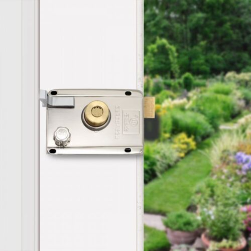Push Button Digital Mechanical Combination Security Door Lock Chrome - Image 8