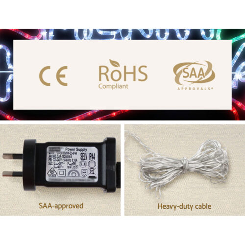 0.96M Christmas Lights Merry Christmas 288 LED Decorations Jingle Jollys - Image 8