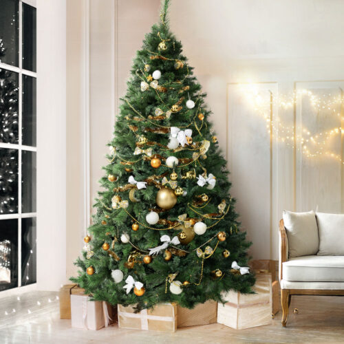 Jingle Jollys Christmas Tree 2.4M Xmas Tree Decorations Pine Needles 2100 Tips - Image 9