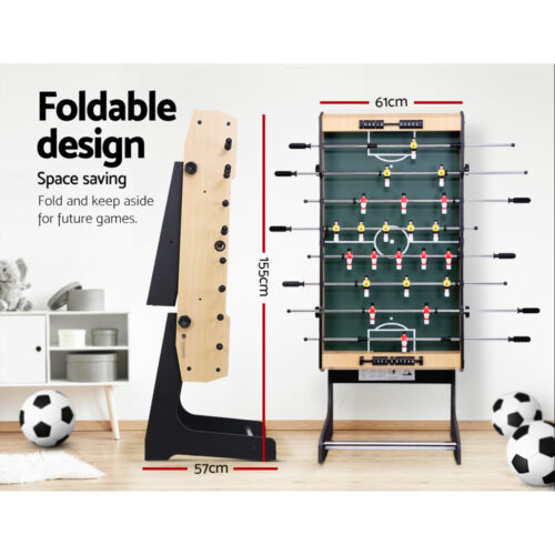 4FT Soccer Table Foosball Football Game Home Family Party Gift Playroom Foldable - Image 7