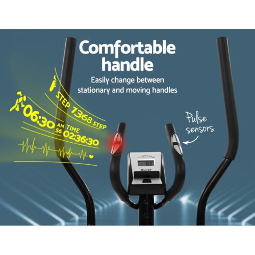 Everfit Exercise Bike Elliptical Cross Trainer Home Gym Fitness Machine Magnetic - Image 7