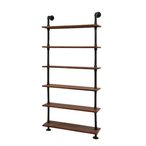 Artiss Floating DIY Pipe Shelf 6 Tiers - IRA - Image 2