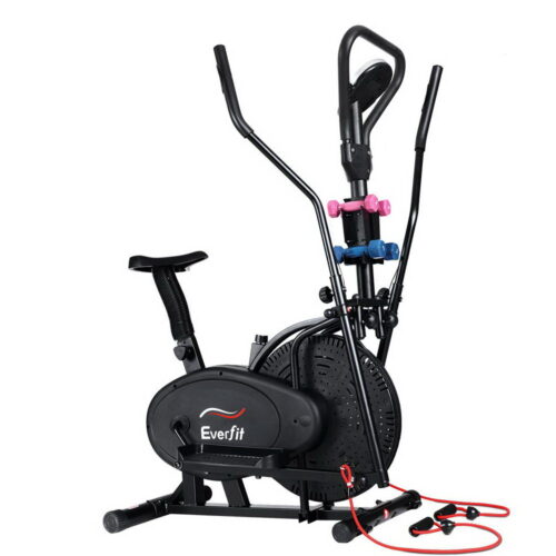Everfit Exercise Bike 6 in 1 Elliptical Cross Trainer Home Gym Indoor Cardio - Image 2