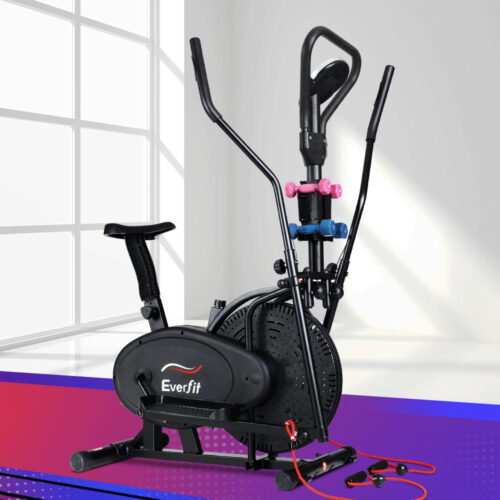 Everfit Exercise Bike 6 in 1 Elliptical Cross Trainer Home Gym Indoor Cardio - Image 8