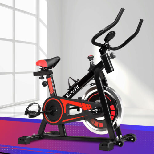 Everfit Spin Bike Exercise Bike Flywheel Cycling Home Gym Fitness 120kg - Image 8