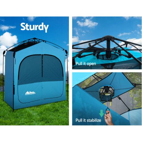 Weisshorn Double Camping Shower Toilet Tent Outdoor Fast Set Up Change Room - Image 7