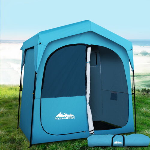 Weisshorn Double Camping Shower Toilet Tent Outdoor Fast Set Up Change Room - Image 9