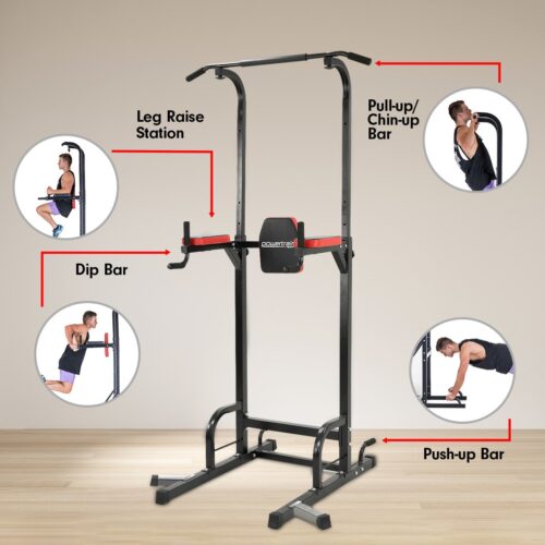 Powertrain Multi Station Home Gym Chin up Pull up Tower - Image 6