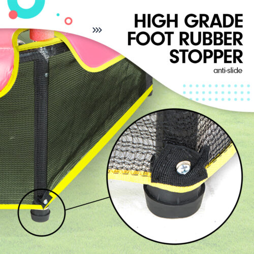 Kahuna Mini 4.5 ft Trampoline Blue Pink - Image 8