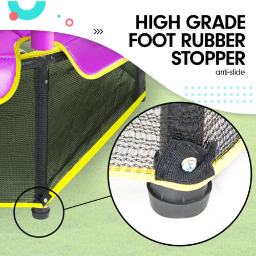 Kahuna Mini 4.5 ft Trampoline Blue Purple - Image 9