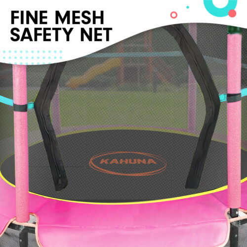 Kahuna Mini 4.5 ft Trampoline Green Pink - Image 7