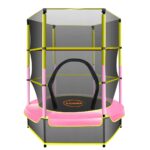 Kahuna Mini 4.5 ft Trampoline Yellow Pink