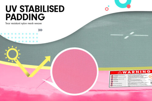 Kahuna Mini 4.5 ft Trampoline Yellow Pink - Image 4