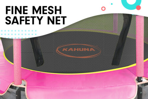 Kahuna Mini 4.5 ft Trampoline Yellow Pink - Image 7