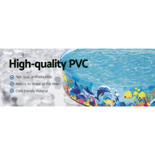 Bestway Kids Pool 244x46cm Round Above Ground Rigid Swimming Pools Undersea 2074L - Image 5