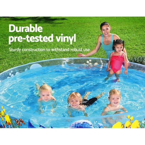 Bestway Kids Pool 244x46cm Round Above Ground Rigid Swimming Pools Undersea 2074L - Image 6