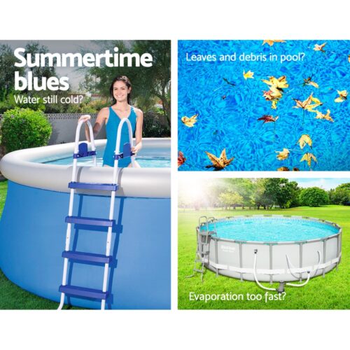Bestway Pool Cover Fits 3.05m/10ft Round Swimming Pool PVC Blanket 2.89m - Image 5