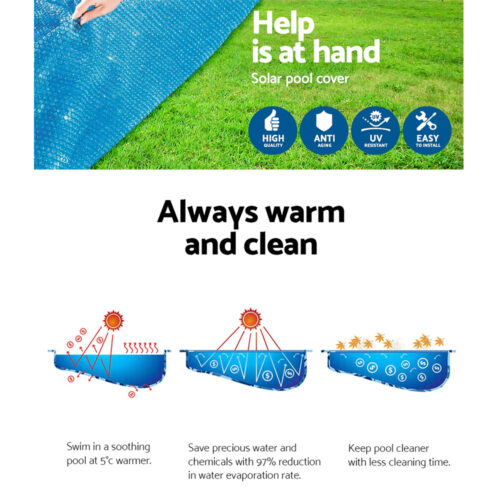 Bestway Pool Cover Fits 3.05m/10ft Round Swimming Pool PVC Blanket 2.89m - Image 6